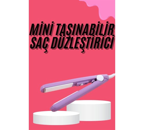 Saç Düzleştirici Pürüzsüz Parlaklık Seyahat Tipi Taşınabilir Seramik Kaplama