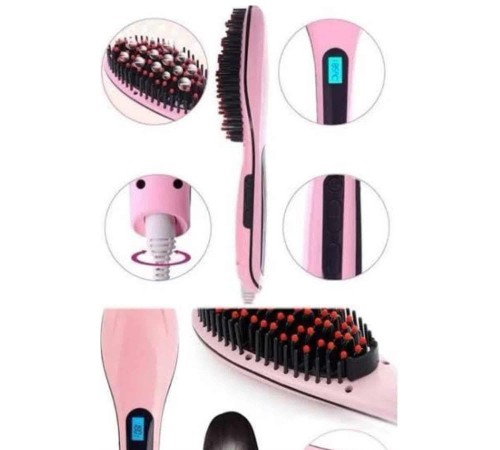 Saç Fırça Akıllı LCD Ekran Pratik Saç Düzleştirici Tarak Pratik Taşınabilir
