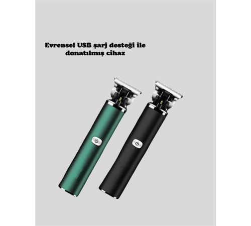 Saç Sakal Ense Paslanmaz Çelik T-Bıçak Vücut Tıraş Makinesi