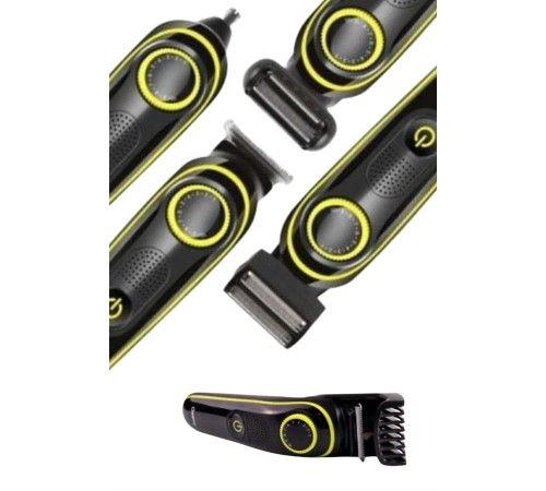 Saç Sakal Şekillendirici Tıraş Makinesi 5 Başlıklı Paslanmaz Çelik Bıçaklı Unısex