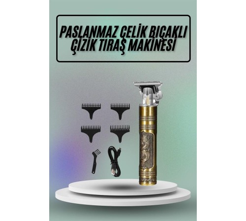 Saç Sakal Vücut Tıraş Makinesi Çizik Atma Makinesi Paslanmaz Çelik