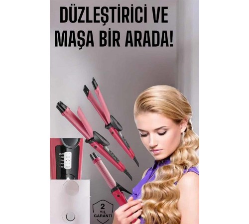 Saç Şekillendirici Düzleştirici Ve Maşa Isı Ayarlı
