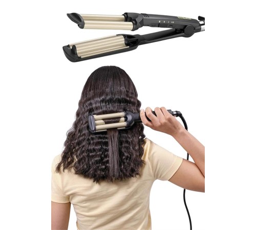 Saç Şekillendirici Wag Maşa Su Dalga Maşası Tüm Saç Tiplerine Uygun