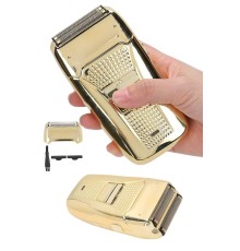 Sakal Kesme Tıraş Makinesi Paslanmaz Çelik Gold Şarjlı