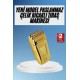 Sakal Kesme Tıraş Makinesi Paslanmaz Çelik Gold Şarjlı