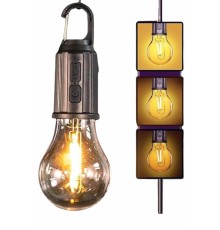 Şarjlı Dekoratif Kamp Lambası Askılı Ampul Led Işık Type-C Girişli