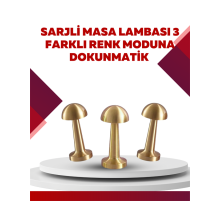 Şarjlı Dimmerli LED Masa Lambası – 4-8 Saat Aydınlatma