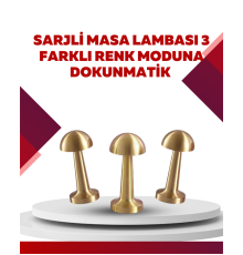 Şarjlı Dimmerli LED Masa Lambası – 4-8 Saat Aydınlatma