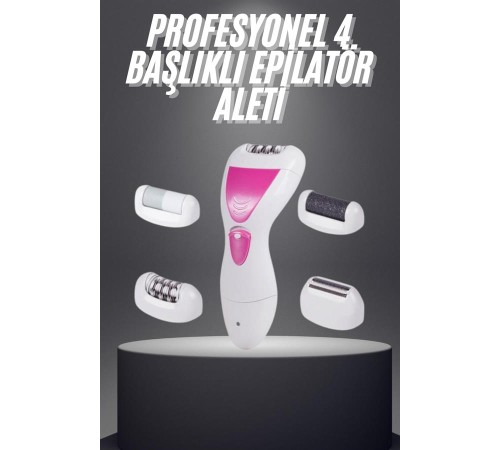 Şarjlı Epilasyon Cihazı Çok Başlıklı Ayak Bakımına Uygun Epilatör Aleti