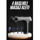 Şarjlı Masaj Tabancası 4 Başlıklı Mini Masaj Tabancası ve Masaj Aleti