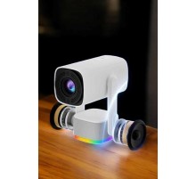 Şarjlı Projeksiyon Oyun Sinema Projektörü 4K HD Görüntü Kaliteli