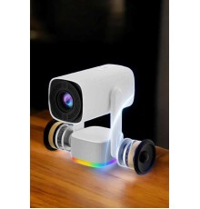 Şarjlı Projeksiyon Oyun Sinema Projektörü 4K HD Görüntü Kaliteli