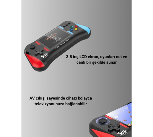 Şarjlı Taşınabilir Oyun Konsolu – X7M Retro Game Box