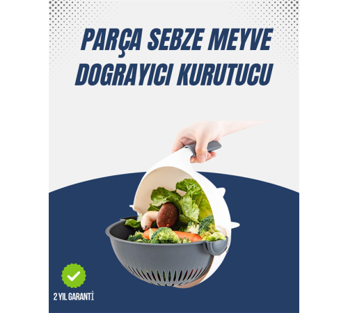 Sebze Doğrama ve Rendeleme İçin Pratik Mutfak Aparatı