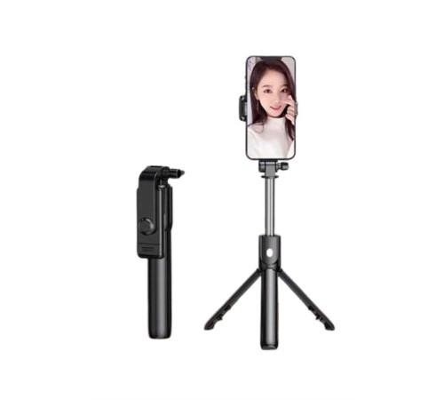 Selfie Çubuğu Tripod Bluetooth Kumandalı Selfie Çubuğu Telefon Tutucu