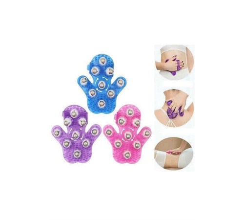 Selülit Giderici Masaj Eldiveni 9 Bilyeli Palm Masaj Eldiven Tam Vücut