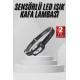 Sensörlü Şarjlı Type-c Şarj Işıklı Kafa Lambası Kamp Lambası