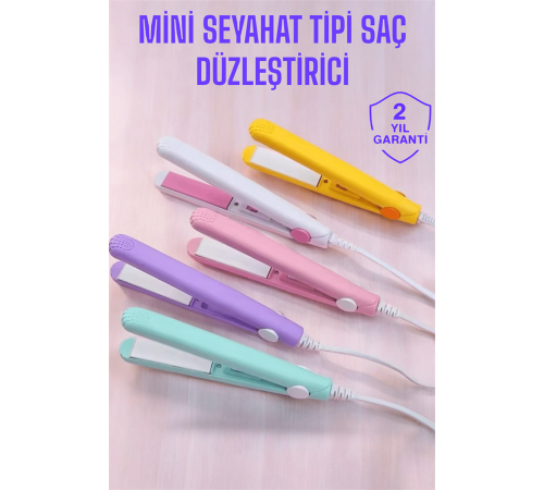 Seramik Kaplama Taşınabilir Mini Saç Düzleştirici Seyahat Dostu Tasarım