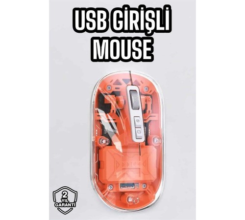 Sessiz Kablosuz USB Girişli Mouse Fare Yüksek Performanslı
