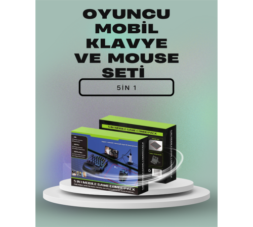 Ergonomik Tasarımlı Kablosuz Oyun Seti – Mobil Cihazlarla Uyumlu Klavye Mouse Kiti