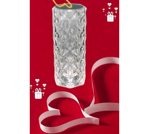 Sevgililer Günü İçin Hediye Kristal Lamba Sevgiliye Hediye USB Şarjlı Gece Lambası