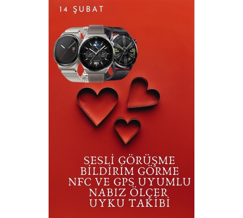 Sevgiliye Özel Yeni Nesil Akıllı Saat Çiftlere Özel Kampanya Çift Saatleri