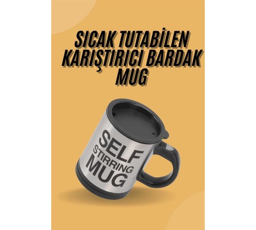 Sıcak Tutan Termos Bardak Kendi Kendini Karıştıran Mikser Kupa