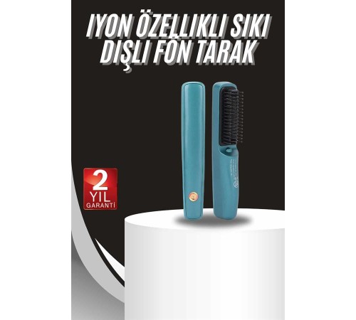 Sıkı Dişli Fön Tarak İyon Özelliği Saç Düzleştirici Tarak
