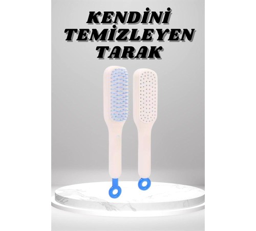 Silikon Yumuşak Sıkı Dişli Sihirli Geri Çekilebilir Tarak Kendini Temizleyen Saç Fırçası