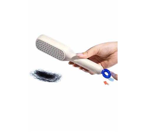 Silikon Yumuşak Sıkı Dişli Sihirli Geri Çekilebilir Tarak Kendini Temizleyen Saç Fırçası