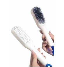 Silikon Yumuşak Sıkı Dişli Sihirli Geri Çekilebilir Tarak Kendini Temizleyen Saç Fırçası
