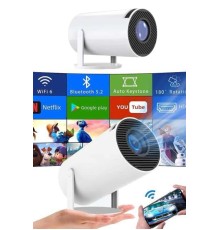 Sinema Projektörü Android HDMI USB WİFİ Ses Çıkışlı Ayaklı Projeksiyon Taşınabilir