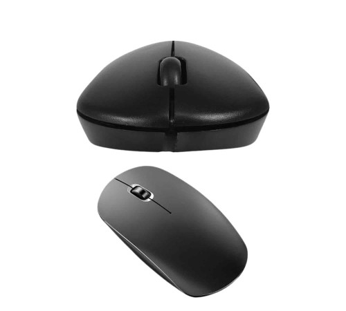 Siyah Kablosuz Mouse Wireless Mouse Minimal Tasarım