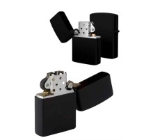 Siyah Kutulu Metal Çakmak Benzinli Hediyelik Eşya