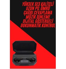 Siyah Profesyonel  Kulaklık HD Mikrofonlu Çağrı Cevaplayabilen