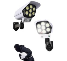 Solar Bahçe Aydınlatması Hareket Sensörlü Uzaktan Kumandalı Kamera Görünümlü