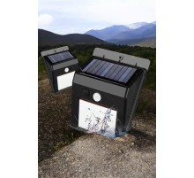 Solar Lamba Giriş, Bahçe Yol Avlu Hareket Sensörlü Led Parlak Gece Su Geçirmez