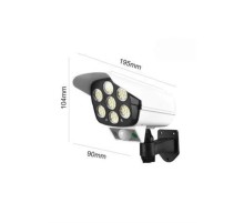 Solar Lamba Kamera Görünümlü Duvar Lambası Dönebilen Bahçe Aydınlatması