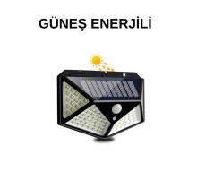 Solar Sensörlü Duvar Lambası Bahçe Lambaso Parlak Beyaz Işık Suya Dayanıklı