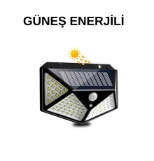 Solar Sensörlü Duvar Lambası Bahçe Lambaso Parlak Beyaz Işık Suya Dayanıklı