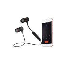 Sports Mıknatıslı Siyah Bluetooth Kulaklık Kablolu Uzun Pil Ömrü