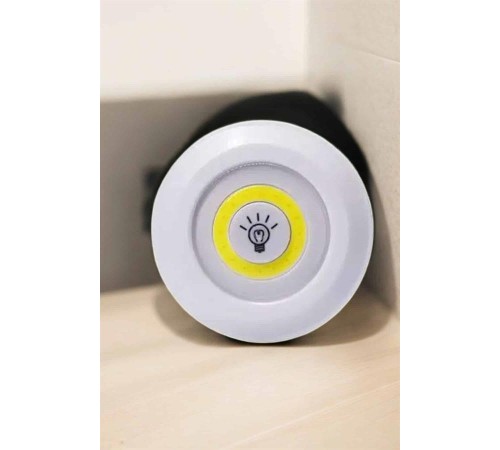 Spot Lamba Led Işık 3'lü Uzaktan Kumandalı Pilli Yapışkanlı Kablosuz