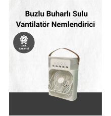 Spreyli Mini Masaüstü Fan | 500ML Su Hazneli, 3 Kademeli Soğutucu