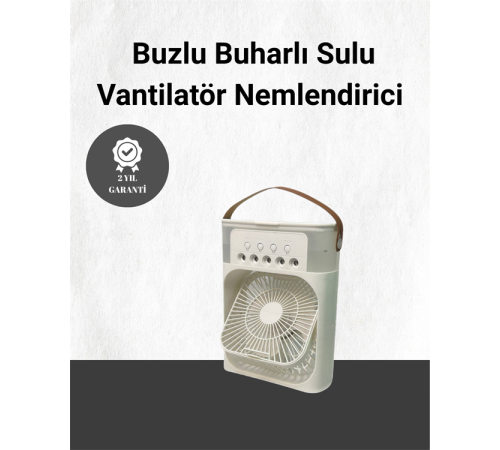 Spreyli Mini Masaüstü Fan | 500ML Su Hazneli, 3 Kademeli Soğutucu