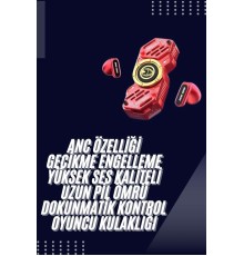 Stres Çarklı  Kulaklığı Güçlü Bass  Bluetooth Kulaklık Kablosuz