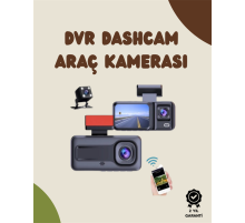 Sürüş ve Park Halinde Kesintisiz Güvenlik İçin 3 Kameralı Profesyonel Dashcam