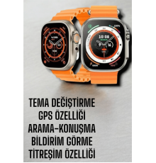 Suya ve Toza Dayanıklı 45 MM Akıllı Saat Bildirim ve Cevapsız Çağrı Görüntüleme