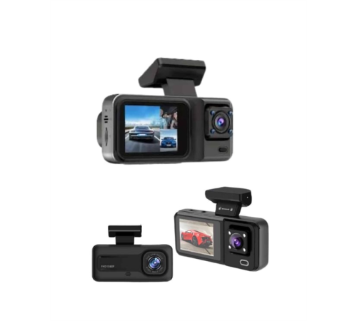Sürüş ve Park Halinde Kesintisiz Güvenlik İçin 3 Kameralı Profesyonel Dashcam