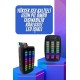 Taşınabilir 6.5 inç LED Bluetooth Kareoke Hoparlör RGB Işıklı Radyolu