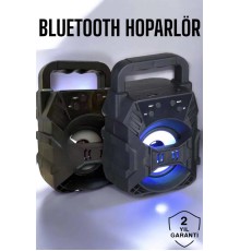 Taşınabilir Bluetooth Hoparlör Led Işıklı Uzun Pil Ömrü